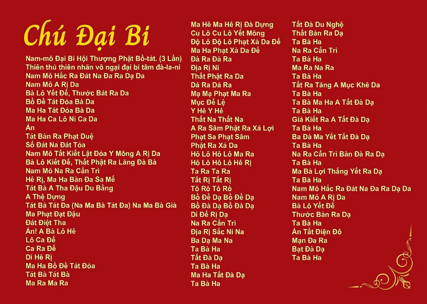 Tụng kinh Vu Lan Chú Đại Bi