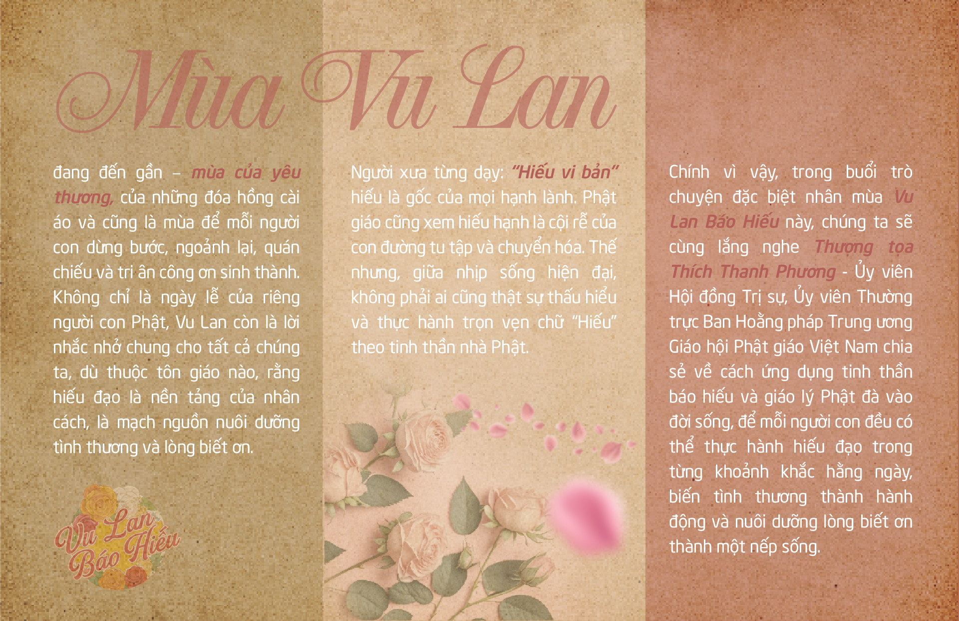 Mùa Vu lan - mùa của yêu thương