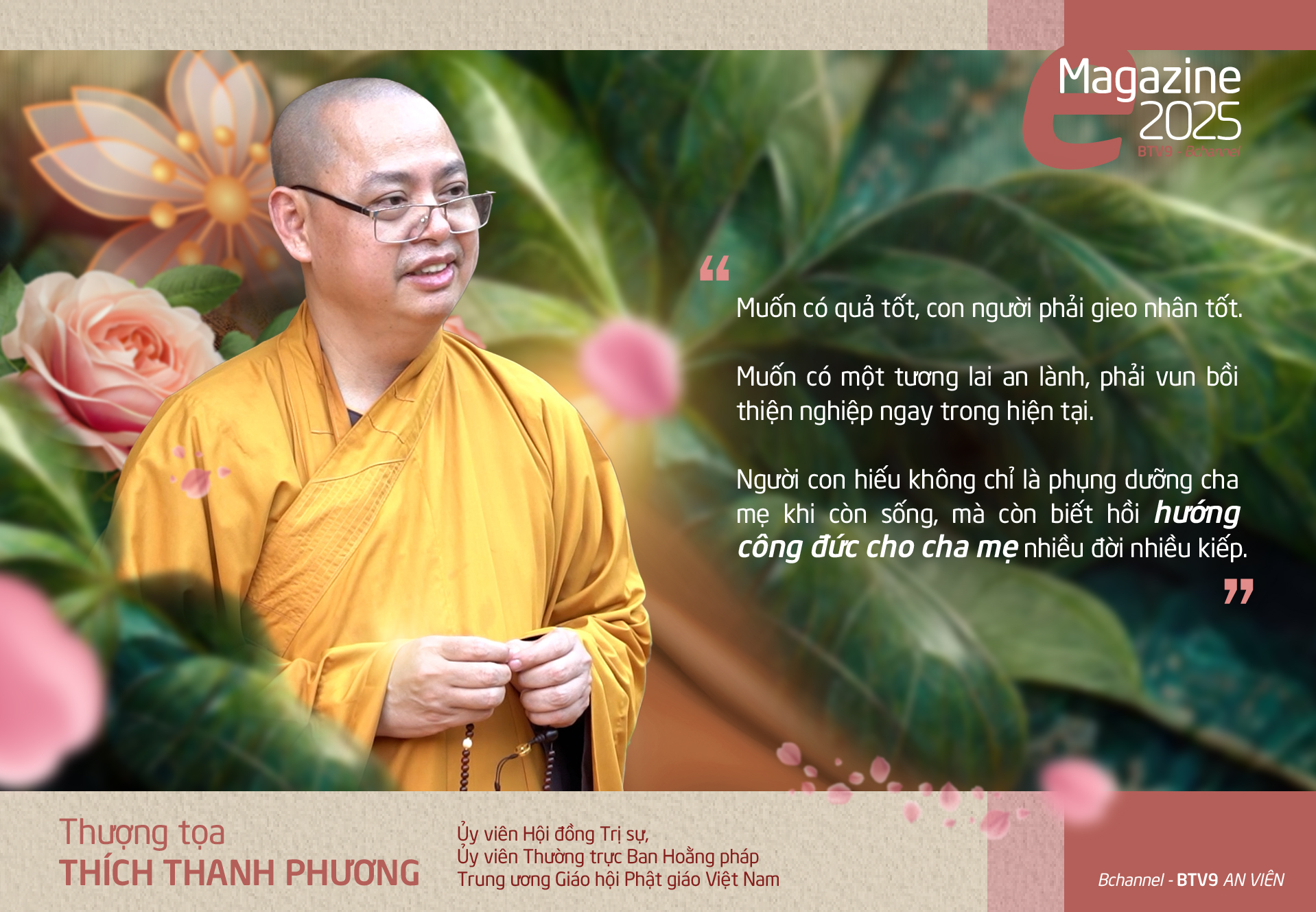 Theo Thượng tọa Thích Thanh Phương: Muốn có quả tốt, con người phải gieo nhân tốt