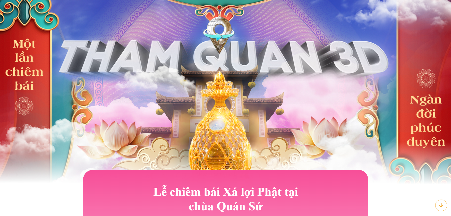Tham quan 3D Xá lợi Phật trực tuyến trên website Bchannel.vn