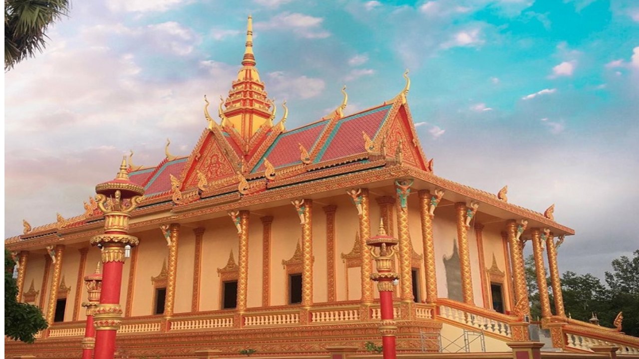 Chánh điện chùa Xiêm Cán