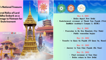 India's National Treasure: Sacred Relics of Lord Buddha Embark on a Pilgrimage to Vietnam for Enshrinement