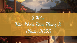 Văn khấn Rằm tháng 8: Mâm lễ và hướng dẫn cách thực hiện chi tiết