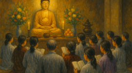 Hướng dẫn nghi thức và bài niệm Phật hằng ngày cho người tu tại gia