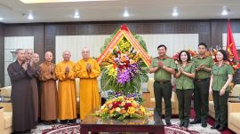 Trung ương Giáo hội Phật giáo Việt Nam gửi lời chúc mừng và tri ân lực lượng Công an Thành phố Hà Nội