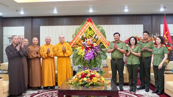 Trung ương Giáo hội Phật giáo Việt Nam gửi lời chúc mừng và tri ân lực lượng Công an Thành phố Hà Nội