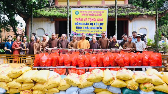 Ban Từ thiện GHPGVN tỉnh Thanh Hóa trao hơn 500 phần quà trị giá 370 triệu đồng tại Thái Nguyên