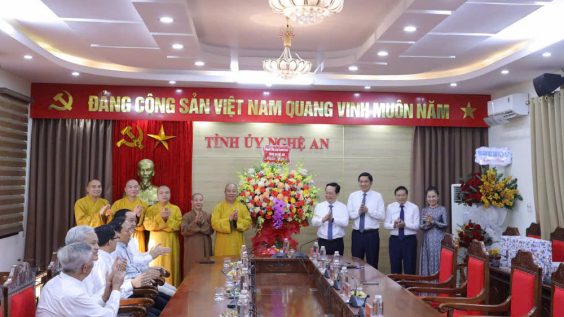 GHPGVN tỉnh Nghệ An chúc mừng thành công Đại hội Đảng bộ tỉnh lần thứ XX