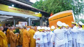 Lễ truy niệm và phụng tống kim quan Trưởng lão Hòa thượng Thích Từ Thông về chùa Thanh Sơn